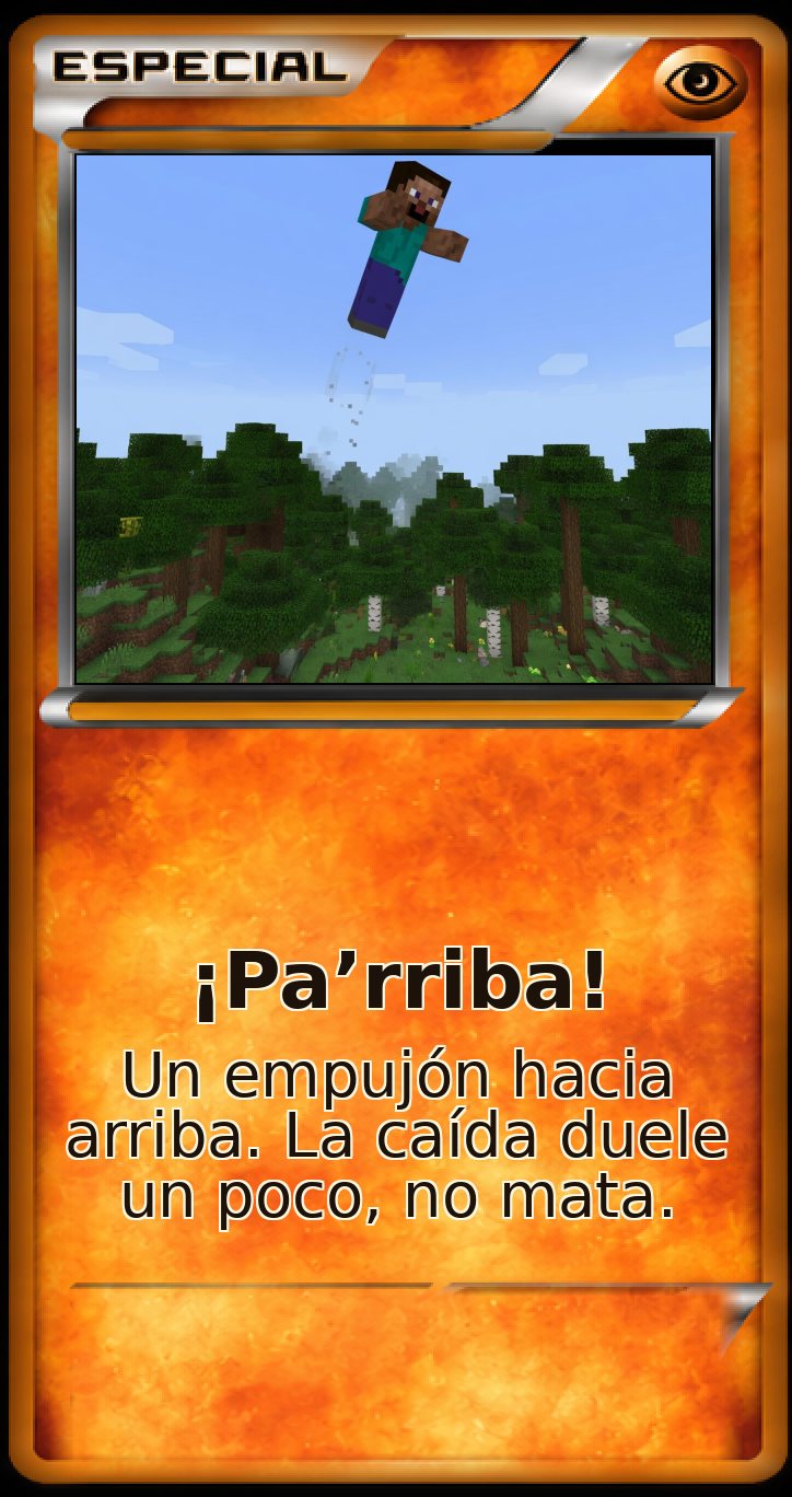 Carta Especial: ¡Pa’rriba!. Un empujón hacia arriba. La caída duele un poco, no mata.