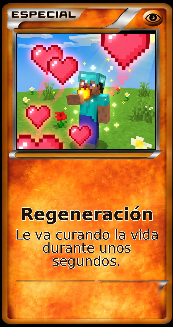 Carta Especial: Regeneración. Le va curando la vida durante unos segundos.