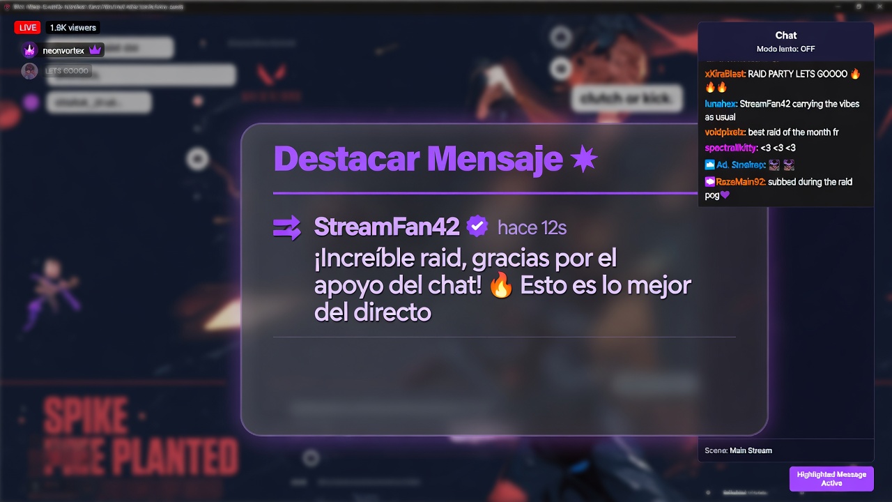 Vista previa Destacar Mensaje